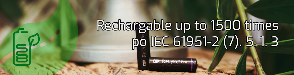 recyko pro polnilna baterija