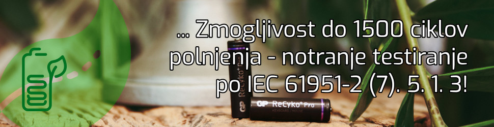 recyko pro polnilna baterija