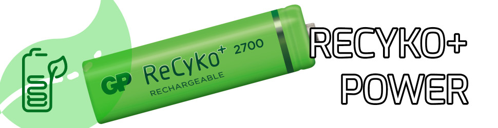 recyko + rechargable power batteries